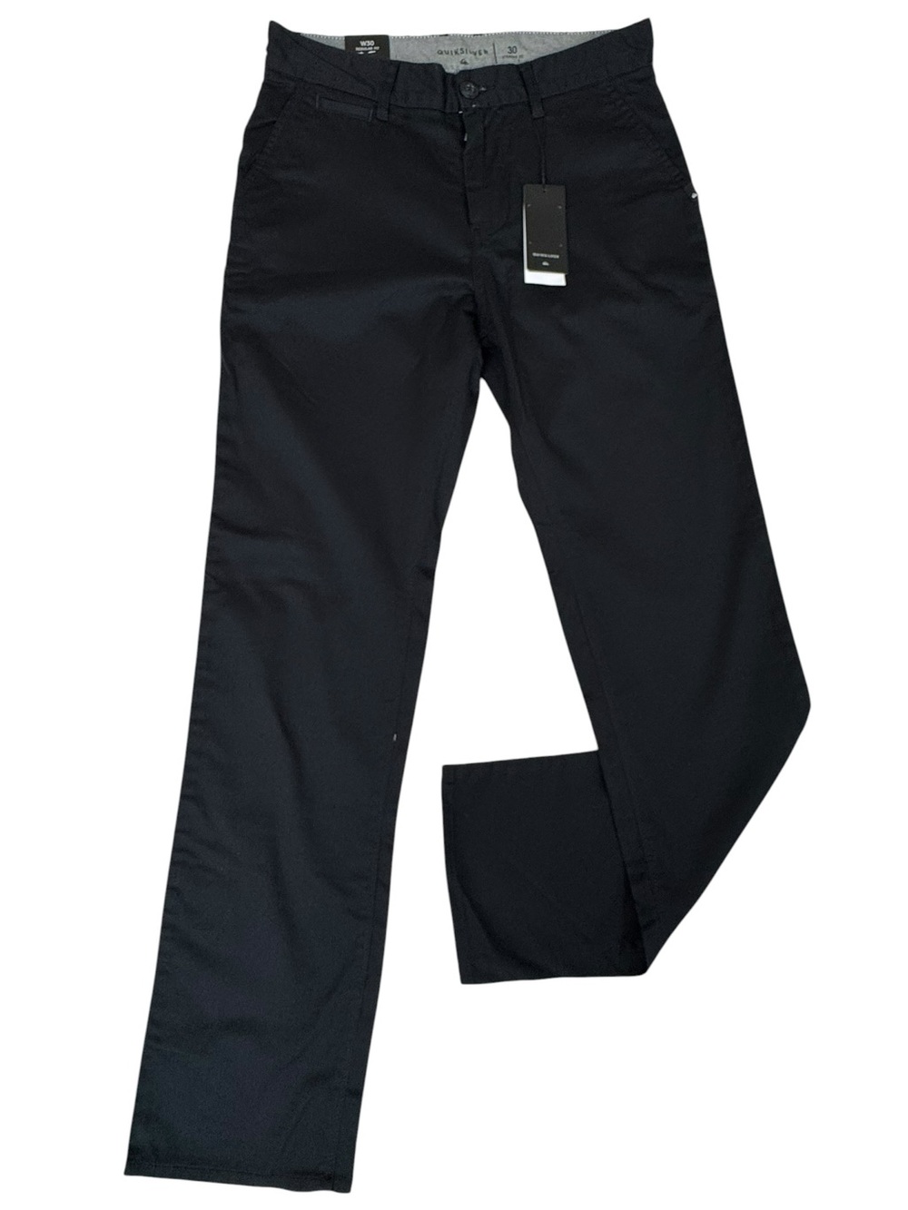 Quiksilver New Everyday Union Pants W30 Black Straight Fit NWT